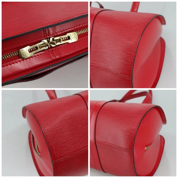 LOUIS VUITTON Epi Solferino Shoulder Bag Red - Picture 11 of 16